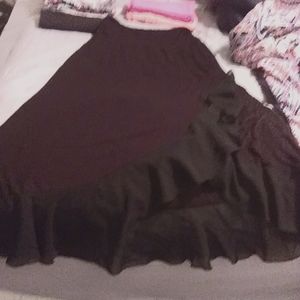 Black long skirt size small